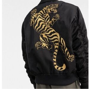 Authentic Kenzo embroidered-design zip-fastening jacket